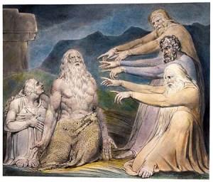 Job Rebuked by His Friends, William Blake, 1805